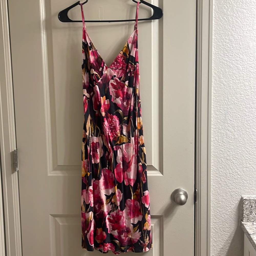 Anthropologie Floral Slip Dress